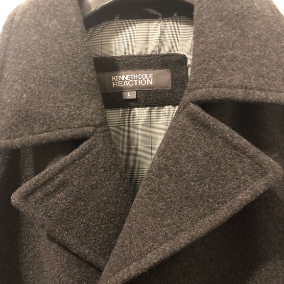 MEN’S KENNETH COLE REACTION PEA COAT - Picture 2 of 6